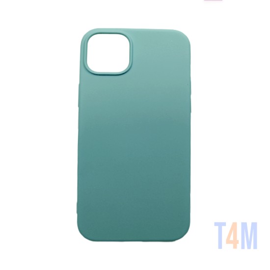 Funda de Silicona para Apple iPhone 15 Plus Verde Mar